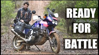 Crossing Australia on my old Honda XRV750 Africa Twin [upl. by Yuht]