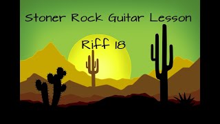 Stoner Rock Guitar Lesson  Riff 18  Doom Metal Riff [upl. by Haldes]