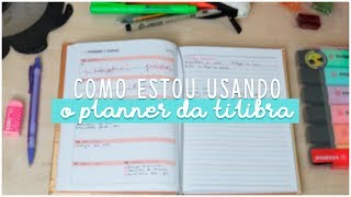 COMO ESTOU USANDO O PLANNER DA TILIBRA 2018 [upl. by Irina]