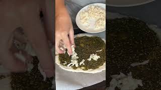 ZAATAR PITA BREAD 🌱🔥🌿🫓😮‍💨 easyrecipe snacks vegan [upl. by Sinai]