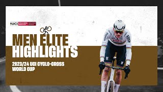 Zonhoven  Men Elite Highlights  202324 UCI Cyclocross World Cup [upl. by Garland522]