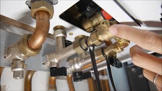 How to add water pressurise a Potterton Combi Boiler central heating E119 error code [upl. by Elletsirk858]