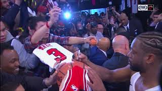 April 10 2019  FSS Dwyane Wade Exits Arena at his Last Career Game  Brookly NetsHeat Live [upl. by Harol]