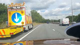 DRIVING ON THE M11 MOTORWAY [upl. by Initsed]