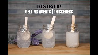 LETS TEST IT  How to make CLEAR GEL  GELLING AGENTS amp THICKENERS  EP1 [upl. by Ytisahc802]