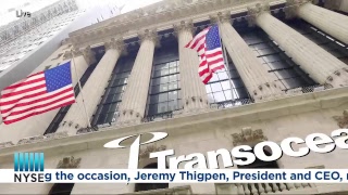 Transocean Ltd NYSE RIG to celebrate their 25th Anniversary as a listed company on the NYSE [upl. by Cinda]