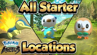 How To Get All Starters in Pokémon Legends Arceus [upl. by Mochun]