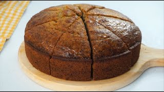 Moist And Fluffy Banana Cake  Easy Recipe [upl. by Gibbon]