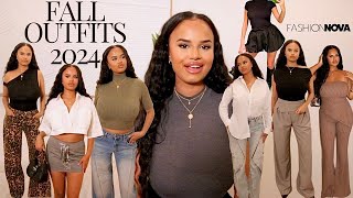 FALL Fashion Nova Trendy Try On Haul  2024 Affordable Easy Outfits [upl. by Roti]