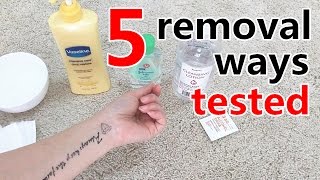 How to apply amp remove temporary tattoos  5 removal ways tested [upl. by Oballa]