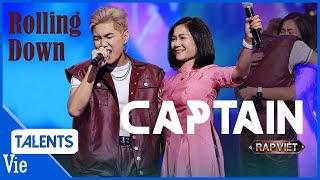 CAPTAIN rap cực cuốn cùng Rolling Down mang mẹ yêu lên sân khấu hỗ trợ  Rap Việt Live Stage [upl. by Iot610]