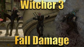 Witcher 3 Fall Damage  Is It Really That Bad [upl. by Schilt]