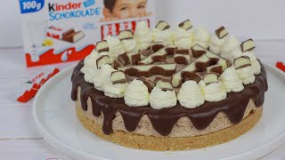 Kinderriegel Torte ohne Backen mit 5 Zutaten I Rekordverdächtig [upl. by Osborn]