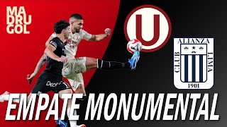 MADRUGOL EMPATE MONUMENTAL UNIVERSITARIO 1  1 ALIANZA LIMA [upl. by Harlen]