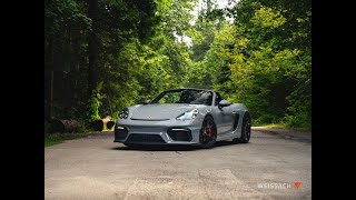 2023 Porsche 718 Boxster Spyder For Sale at Weissach Vancouver with Mike Jones [upl. by Adnalahs]