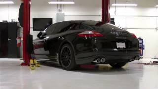 2012 Panamera Turbo S Stock vs Akrapovic Evolution Exhaust System HG Motorsports [upl. by Ona]