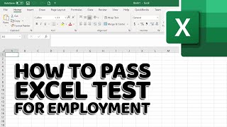 How to Pass Excel Assessment Test For Job Applications  Step by Step Tutorial with XLSX work files [upl. by Gaudette]