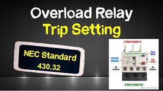 Overload Relay Setting As Per NEC Standard [upl. by Dorie968]