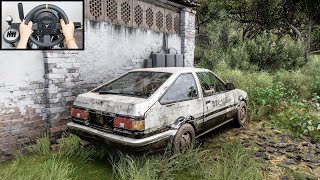 Forza Horizon 5 Rebuilding Initial D Toyota AE86  Thrustmaster TX Gameplay [upl. by Weaver925]