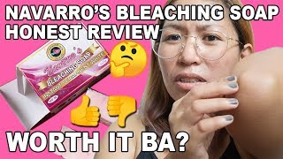 NAVARROS BLEACHING SOAP HONEST REVIEW ONE MONTH AFTER [upl. by Kind]