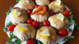 بسطيلة صغيرة فردية بالحوت Pastilla fruits de mer [upl. by Sllew]