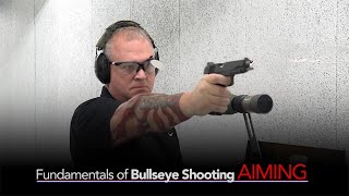 Fundamentals of Bullseye Pistol Shooting with Brian Zins Aiming [upl. by Clem]