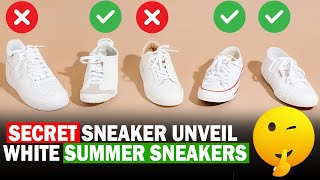 What White Shoes are Trending  10 BEST WHITE SUMMER SNEAKERS 2024  Azay White Sneakers [upl. by Ewell]