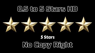 Animation Star Rating 05 to 5 Stars No Copy Rights Video starrating alliswell [upl. by Esirrehc]