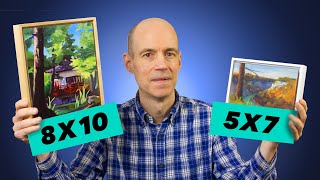 How to Frame Flat Panel Artwork in a 78quot Ampersand Floaterframe  Easy DIY Tutorial byChrisBreier [upl. by Galasyn]