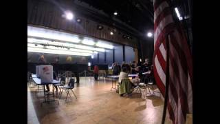 New York primary Voting at one of Syracuses busiest polling places [upl. by Airetnahs]