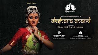 Bharatanatyam Arangetram of Akshara Anand [upl. by Colas57]