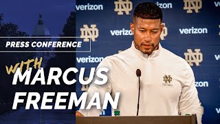 Notre Dame HC Marcus Freeman PostNIU [upl. by Valencia652]