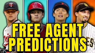 MLB Free Agent Predictions for 2024  ALL Free Agents amp ALL 30 Teams [upl. by Isolda]