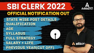 SBI Clerk 2022  SBI Clerk Notification Vacancy Syllabus Salary  Full Detailed Information [upl. by Plante]