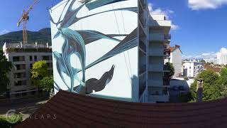 Timelapse Pantonio mute  Grenoble Street Art Fest 2018 [upl. by Edahs]