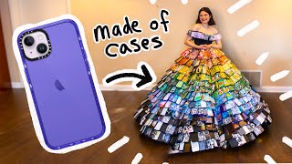 Making a Ballgown out of 1000 old Phone Cases [upl. by Ahron944]