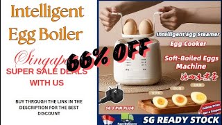 Intelligent egg boiler automatic power off household hard boiled egg maker Modes Breakfast Cooker [upl. by Hendon752]