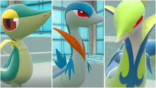 FULL SNIVY EVOLUTION TEAM Shiny Snivy Servine Serperior Contrary Moveset Pokemon Scarlet Violet [upl. by Sidman]