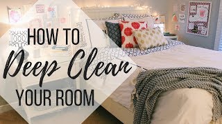 HOW TO CLEAN YOUR ROOM FAST IN 10 STEPS  2018 [upl. by Marrin]