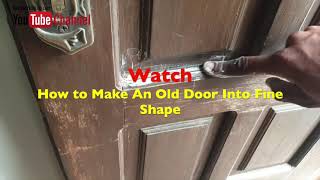 How to Enamel Paint on old Wooden Door Paint Like a Professional [upl. by Ydniw]