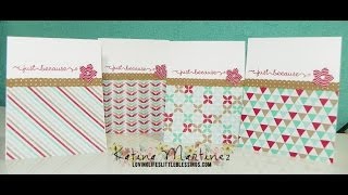 How To Mass Produce Cards  Stampin Up Just Because Card [upl. by Jasun]