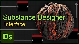 서브스턴스 디자이너 인터페이스  Substance 3d Designer Interface [upl. by Pigeon47]