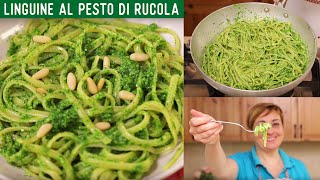 LINGUINE AL PESTO DI RUCOLA Ricetta facile  Fatto in Casa da Benedetta [upl. by Nalloh]