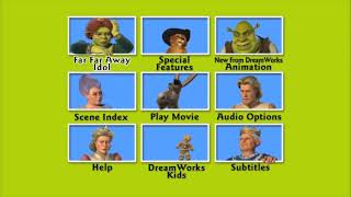 Shrek 2  DVD Menu Walkthrough [upl. by Nnylcaj871]