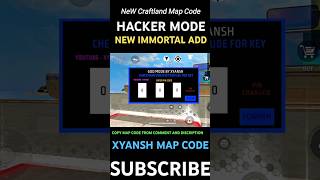 New 2v2 Hack MAP NEW PIN CODE 😱 New Immortal mode added After update Ob45 🔥 Craftland Map shorts [upl. by Wulfe579]