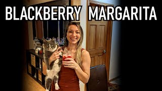 My FAVORITE Cocktail  Blackberry Mint MARGARITA Recipe [upl. by Aneej924]