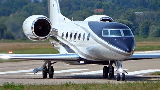 BrandNew Gulfstream G500 TakeOff in Bern Switzerland [upl. by Savanna]