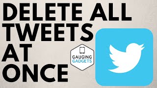 How to Delete All Tweets at Once on Twitter  Delete All Twitter Tweets [upl. by Eilasor]