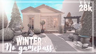 BLOXBURG Winter no gamepass budget house 28k  House build [upl. by Bald]