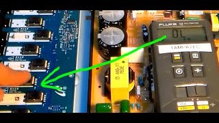 LCD TV repair no backlight black screen troubleshooting guide for Sony Bravia bad inverter board [upl. by Ahsain]